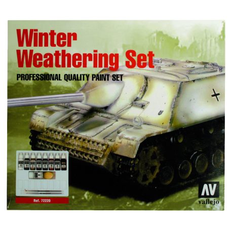 Model Color - Winter Weathering + 2 Brushes Paint set