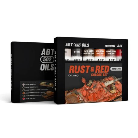 Oils Sets - Rust and Red Colors Set