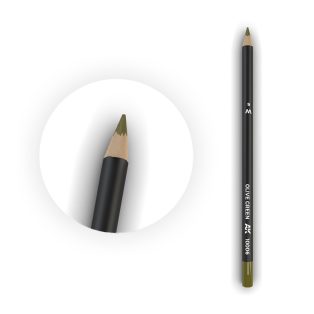 Weathering pencils - Watercolor Pencil Olive Green 