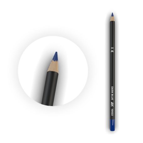 Weathering pencils - Watercolor Pencil Dark Blue 