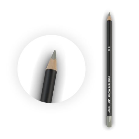 Weathering pencils - Watercolor Pencil Concrete Marks 
