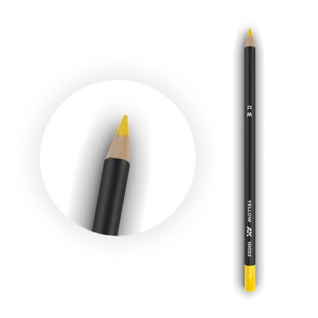 Weathering pencils - Watercolor Pencil Yellow