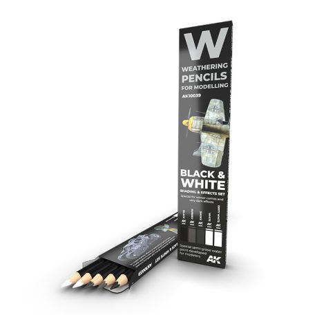 Weathering pencils - Watercolor Pencil Set Black And White