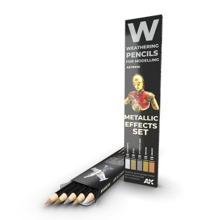 Weathering Pencils - Watercolor Pencil Set Metallics