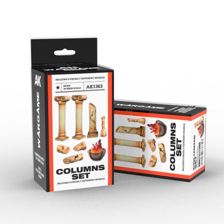 Columns Set Wargame (Resin 30-35mm)