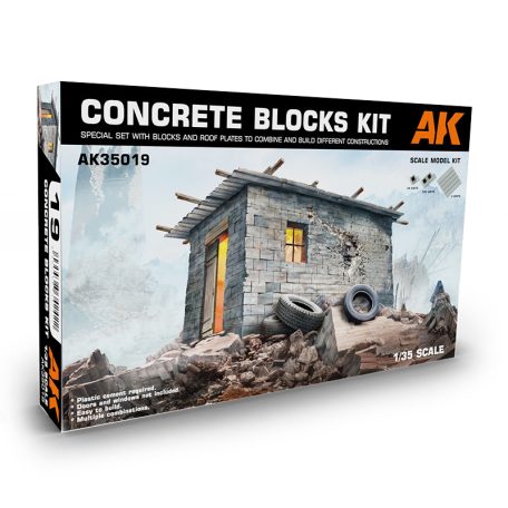 Scale Models - Concrete Blocks Kit 1/35 Scale