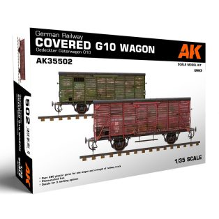   Scale Models - German Railway Covered G10 Wagon Gedeckter Güterwagen G10 1/35