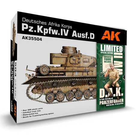 Pz.kpfw.iv Ausf.d Afrika Korps+dak Panzerfahrer 1/35