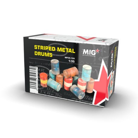 Resins - Striped Metal Drums 1:35