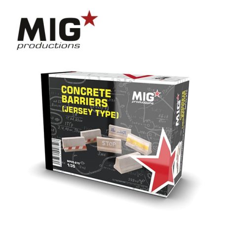 Resins - Concrete Barriers (Jersey Type) 1:35