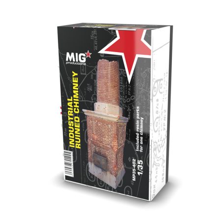 Resins - Industrial Ruined Chimney 1:35