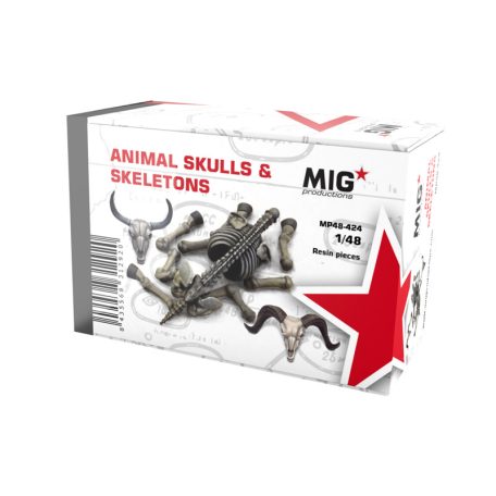 Resins - Animal Skulls & Skeletons 1:48