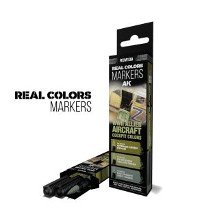   Wwii Allied Aircraft Cockpit Colors - Set 3 Real Colors Markers