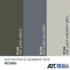 Real Color Paint Set - Raf Fighters & V-bombers 1970s