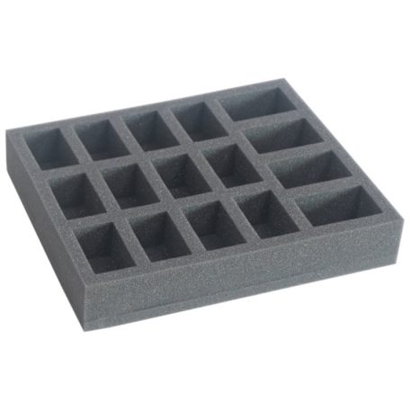 half-sized foam tray for 16 miniatures na 32 mm bases 