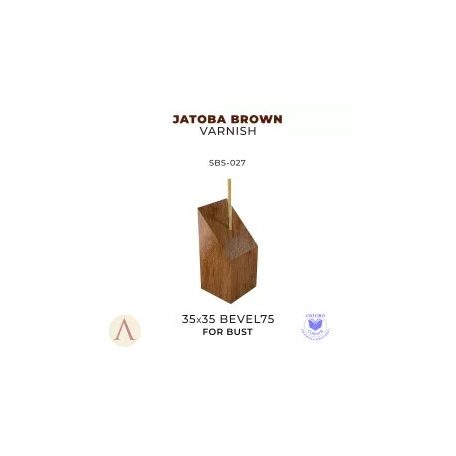 Jatoba Brown Varnish - 35x35 Bevel 75 Bust