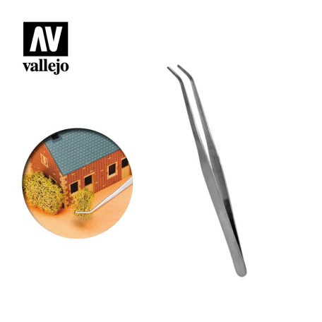 Strong Curved Stainless Steel Tweezer